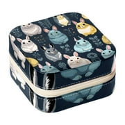 Totoro Travel Portable Square Jewelry Display Necklace Organizer Storage Box