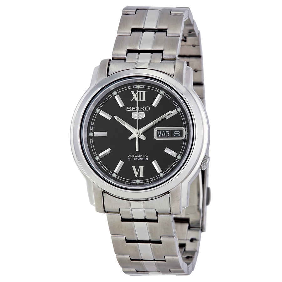 seiko 5 automatic black