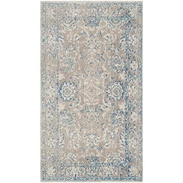 Safavieh Patina 3' X 5' Power Loomed Rug in Taupe and Blue