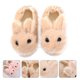 thumbnail image 5 of 1 par de bonitas pantuflas antideslizantes con forma de conejo (talla 17/18), 5 of 6