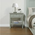 thumbnail image 5 of Comfort Pointe Franklen 1-drawer Storage Nightstand - Antique Gray, 5 of 14