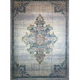 thumbnail image 1 of Ladole Rugs Géode Style Antique Polypropylène Intérieur Durable Tapis Traditionnel Tapis Moquette en Turquoise Gris, 1 of 4