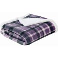 thumbnail image 2 of Plaid Flannel Sherpa Throw Blanket(2 Pack Set of 2), 2 of 5