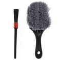 thumbnail image 2 of Car Wheel Brush Set, Soft Fiber 2pcs Car Cleaning Brush Set Wet Dry Dual Use  For Office For Car For Home, 2 of 8