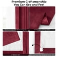 thumbnail image 6 of Half Price Drapes Signature Burgundy Grommet Velvet Blackout Curtains (1 Panel), 50WX 84L, 6 of 8