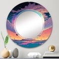 thumbnail image 2 of DESIGN ART Designart 'Majestic Tree Of Wisdom In Pastel' Printed Landscape Forest Wall Mirror 20in.x30in., 2 of 5