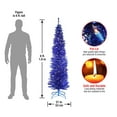 thumbnail image 2 of National Tree Company Pre-Lit Artificial Christmas Tree, Blue Tinsel, White Lights, Includes Stand, 6 feet, 2 of 5