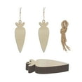 thumbnail image 6 of perfeclan 4x12Pcs Wood Carrot Cutouts Hanging Easter Wooden Carrot for Home Decorations, 6 of 9