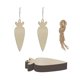 thumbnail image 5 of 12 piezas de zanahoria de madera de Pascua para colgar recortes de zanahoria de madera en blanco para decoraciones, 5 of 9