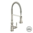 thumbnail image 2 of Moen S73104ew Weymouth 1.5 GPM Single Hole Pre-Rinse Pull Down Kitchen Faucet - Bronze, 2 of 7