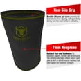 thumbnail image 4 of Rodilleras de 7 mm (1 par) - Rodilleras de alto rendimiento para levantamiento de pesas, cross training y powerlifting - Las mejores rodilleras y correas de compresión - Para hombres y mujeres (Negro/, 4 of 5