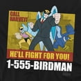 thumbnail image 2 of Harvey Birdman T-Shirt Birdman Ad Unisex Graphic Tee For Men & Women, 2 of 7