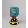 thumbnail image 4 of Ceramic African American Lady Utensil Holder Blue Hair 7.75in Makeup Brush Decor, 4 of 5
