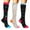 Grey, variant on Three Pair Colorful Compression Socks for Men and Women Sports Travel and Running