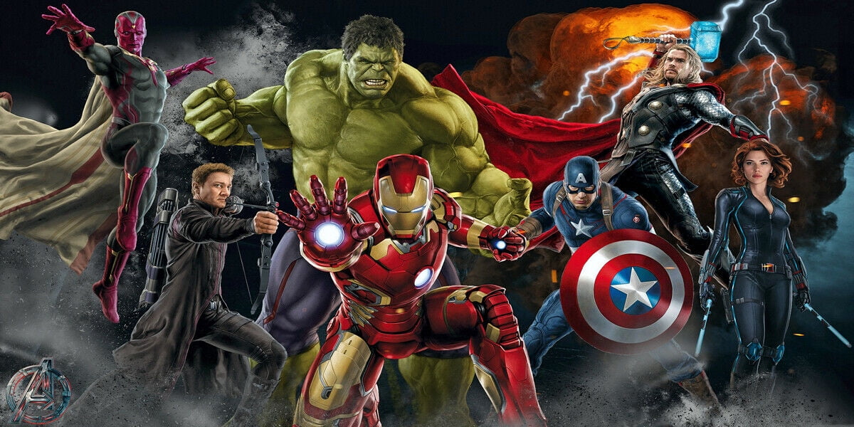 Iron Man Hulk Captain America Thor Avengers 3.2 3 Panel Canvas Picture Print 