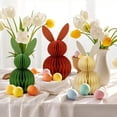 thumbnail image 5 of 3Pcs Easter Decorations, 3PCS Easter Bunny Honeycomb Colorful Easter Centerpiece Table Decorations for Easter, Egg Hunt, Birthday, Bunny Themed Party, Spring Garden Party, 5 of 7