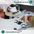 thumbnail image 3 of VIVIJASON Pedal Exerciser - Folding Portable Exercise Peddler - Under Desk Mini Exercise Bike for Arm/Leg Workout - Adjustable Fitness Rehab Equipment for Elderly Seniors with LCD Display, 3 of 7