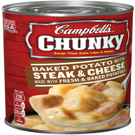 Campbell's Chunky Baked Potato with Steak & Cheese Soup 18.8oz ...