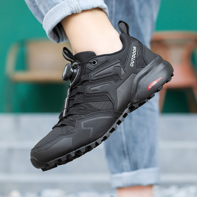 Summer Outdoor Adventure Men Hiking Shoes Breathable Thin Mesh Non Slip Sole Comfortable Lightweight Sneakers Wear Resistant Durable Shoes for Climbing Walking Hiking