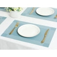 thumbnail image 4 of Unique Bargains Set of 8 Washable Wipeable Heat Resistant Table Placemat Blue 18x12in, 4 of 6