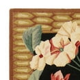 thumbnail image 3 of SAFAVIEH Chelsea Elton Floral Wool Runner Rug, Black/Brown, 2'6" x 10', 3 of 5