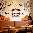 thumbnail image 7 of Beautynvta Hanging Door Sign, Cute Cartoon Ghosts Design, Happy Wooden Pendant, Wall Decor for Entryway Mantel Home Decor, 7 of 7