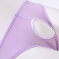 thumbnail image 4 of TANBOM Men's Holes Briefs Mesh Nylon Triangle Underwear Purple XL 1-Pack, 4 of 6