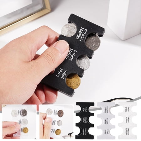 SSKFHGI Transparent Coin Clip Plastic Coin Classification Coin Purse Abs Material Plastic Coin Clip Portable Coin Clip