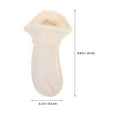 thumbnail image 2 of Mobestech Removable Warm Insoles for Slippers White Soft Plush Home Use 5Pairs, 2 of 8
