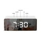 thumbnail image 3 of Irfora Reloj despertador con espejo multifuncional, pantalla LED digital, luz nocturna, brillo, temperatura ajustable, reloj de escritorio Irfora Despertador, 3 of 7