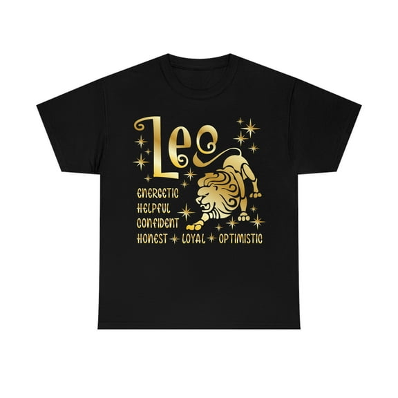 Leo Zodiac Heavy Cotton Tee