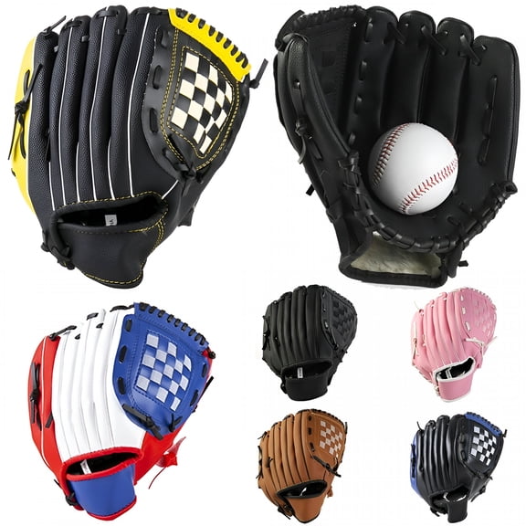 BESTSKY Baseball Glove Kids Youth Adults Sturdy Leather Softball Baseball Pitcher Mitt for Boys Girls Left Hand Infielder Baseball Fielding Glove Series Outdoor Sports Training Practice