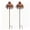 2 PCS, variant on Lypsnake Rustic Metal Coneflower Garden Stake, Weathered Brown Flower Yard Art, Tall Metal Plant Stake for Outdoor Lawn Patio Flower Bed Decoration