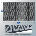 thumbnail image 6 of 5' x 8' Reversible Mats , Plastic Straw Rug, Modern Area Rug, Large Floor Mat and Rug for Outdoors, RV, Patio, Backyard, Deck, Picnic, Beach, Trailer, Camping (Black + Grey), 6 of 7