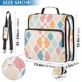 thumbnail image 2 of FORMRS Zipper Binder with Shoulder Strap 2-inch Ring 500 Sheet Capacity File Bag, Pink Abstract Pattern, 2 of 5