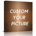 thumbnail image 2 of Brown Abstract Wall Art Painting on Canvas, Modern Minimalist Geometric Canvas Art Home Prints Wall Art Framed Modern Artwork for Living Room Bedroom Wall Decor 20x20in, 2 of 9