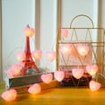 thumbnail image 4 of SLYNSHome Heart String Lights Valentine's Day 10FT 20 LED Heart Shaped Fairy Lights USB Operated Decor for Home Bedroom Wedding Anniversary Party - Pink, 4 of 9
