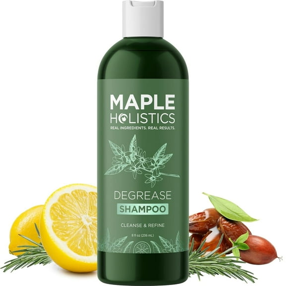 Clarifying Shampoo for Oily Hair and Scalp - Degrease Deep Cleansing Shampoo Build Up Remover with Rosemary Oil for Greasy Hair & Scalp - Vegan Color Safe Sulfate Paraben & Cruelty Free (8 Fl Oz)