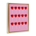 thumbnail image 2 of Stupell Industries Eclectic Heart Lollipops Collection Gold Floating Frame Canvas Art, 17 x 21, by LISH Creative, 2 of 8