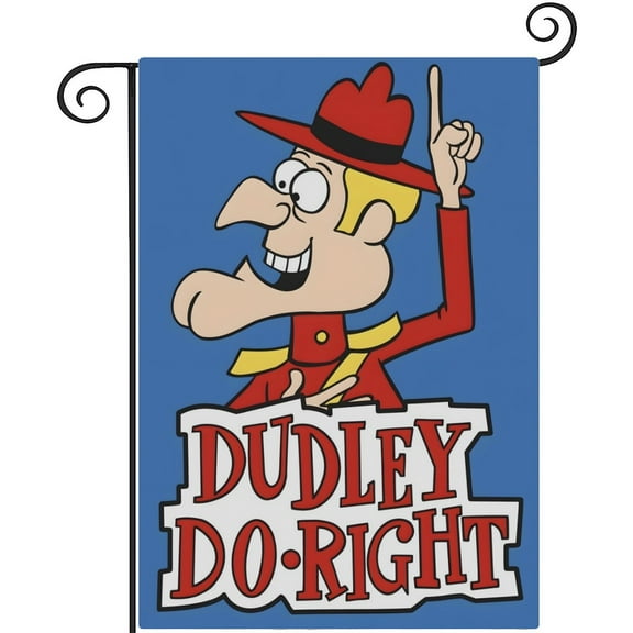 The Dudley Do-Right Show-themed Garden Flag. Perfect gift for fans, friends, and family members, and suitable for outdoor activities, party decorations11''x18''