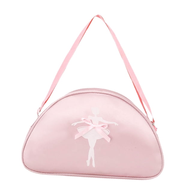 Bolsa de baile de ballet Yuyangstore Bolsa de gimnasio de lona pequeña con correa ajustable dulce multifuncional Rosa