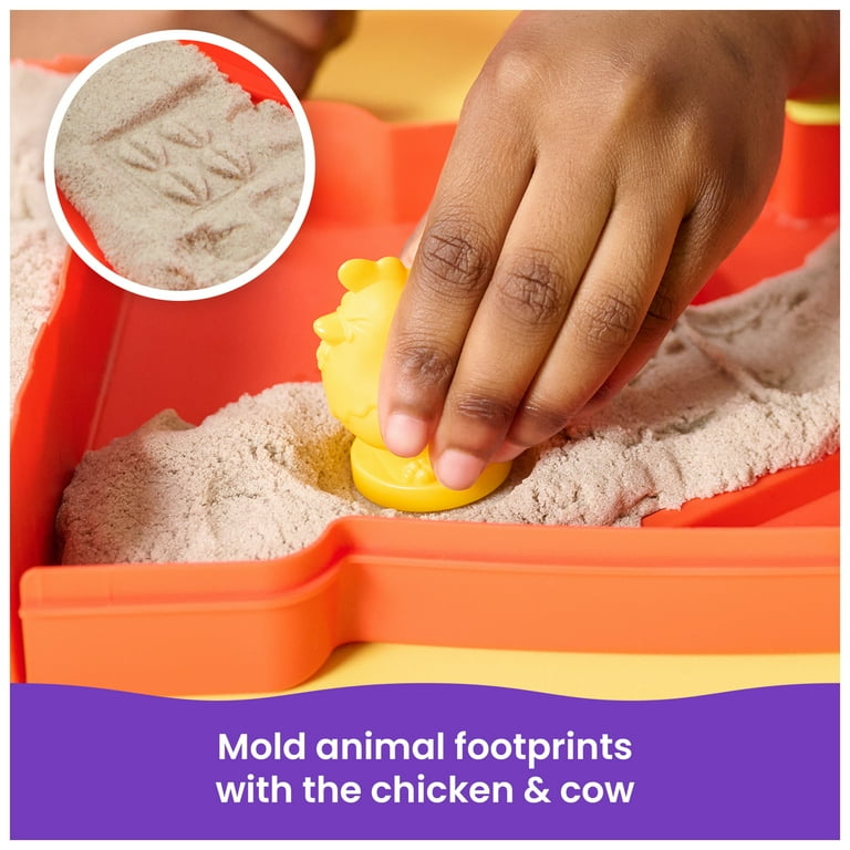 Kinetic Sand, Sandy Farm Set, 12oz, with 6 Tools & Molds - Walmart.com