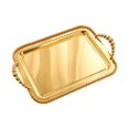 thumbnail image 2 of Fancyes Rectangle Serving Tray Food Tray,Multipurpose,Tea Cup Tay Decorative Tray Vanity Tray for Office Coffee Table Kitchen Bedroom Gold, 2 of 8