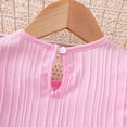 thumbnail image 5 of Spazoro Toddler Girls 2PC Outfit Set, Floral Embroidery Casual Ruffle Sleeve Shirt & Shorts Summer Clothes Set for Baby Pink Size 3-4, 5 of 9