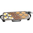 Presto Ceramic 22inch Electric Griddle with removable handles, One Size, Black