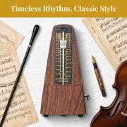 Mechanical Metronome with Wood Grain Finish – High Precision for Piano & Guitar