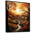 thumbnail image 2 of Designart "Countryside Autumnal Canopy Collage II" Landscape & Nature Floater Framed Wall Decor, 2 of 7