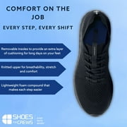 Shoes For Crews Everlight, Mens Slip Resistant Work Shoes, Water Resistant, Black