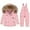 Pink, variant on Krdevn Toddler Boys Snowsuit Girls Snow Pant and Jacket Bib Winter Clothes Warm Coat,4-5 Years