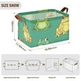 thumbnail image 3 of Ryvnso Cartoon Frog Storage Bins Large Basket Foldable Cube Toys Organizer with Handles 1 PC, 3 of 8